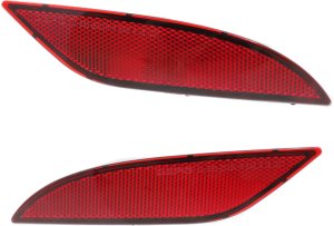 Rear Bumper Reflector Light Pair/Set for Chevrolet Malibu 2016-2023, Right (Passenger) and Left (Driver) Replacement