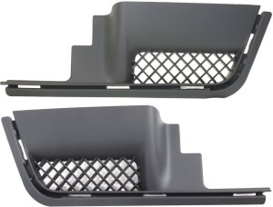 Rear Bumper Filler Pair/Set for Chevrolet Trailblazer 2006-2009, Right (Passenger) and Left (Driver), Primed (Ready to Paint) Replacement
