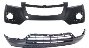Front Bumper Cover Set for Chevrolet Trax 2013-2016, Upper and Lower Replacement Parts