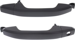 Front Exterior Door Handle and Cover Pair/Set for Chevrolet Silverado/Sierra 1500 (2014-2022), Suburban (2015-2020), Right (Passenger) and Left (Driver), Primed (Ready to Paint) - Replacement