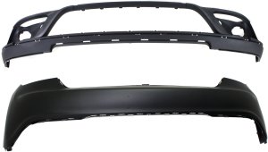 Front Bumper Cover Upper and Lower Set of 2 Set for Dodge Durango 2014-2020 Replacement