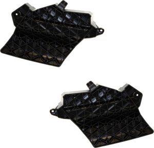 Front Bumper Bracket Pair/Set for 2011-2014 Dodge Charger, Right (Passenger) and Left (Driver) Side, Fiberglass, Replacement