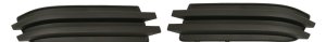 Front Fog Light Cover for Dodge Grand Caravan 2008-2010, Right (Passenger) and Left (Driver), Black, Without Fog Light Hole, Replacement Pair/Set