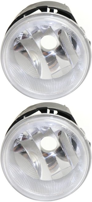 Front Fog Light for Dodge Grand Caravan 2011-2020, Right (Passenger) and Left (Driver), Lens and Housing Set, Replacement