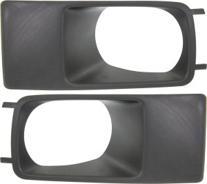 Front Fog Light Molding Pair/Set for 2005-2007 Magnum, Textured Black, Right (Passenger) and Left (Driver), without SRT8, Replacement
