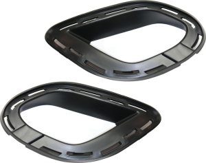 Pair/Set - Fog Light Bracket for 2015-2016 Dodge Charger, Right (Passenger) and Left (Driver) Adapter Bracket with Hoop Scoop, Suitable for SRT Hellcat Model, Replacement Set