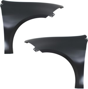 Front Fender Pair/Set for 2013-2016 Dart, Right (Passenger) and Left (Driver), Primed (Ready to Paint) - Replacement