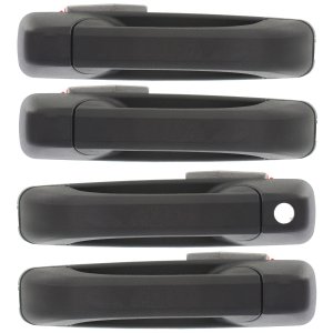 Exterior Front and Rear Door Handle Pair/Set for Dodge Ram Full Size Pickup 2009-2021, 1500 Classic 2019-2022, Right (Passenger) and Left (Driver), Pair/Set of 4 Replacement