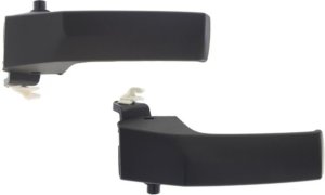 Front Interior Door Handle Pair/Set for Dodge RAM 1500 (2009-2018), 1500 Classic (2019), 2500/3500 (2010-2018), Right (Passenger) and Left (Driver), Textured Black, Rear, Replacement