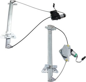Front and Rear Window Regulator Set for Dodge Dakota (2000-2004) and Durango (2001-2003), Right (Passenger), Power with Motor, Quad Cab, Replacement