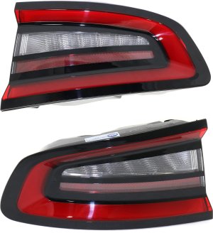 Tail Light Assembly Pair/Set for Dodge Charger 2015-2022, Outer, Right (Passenger) and Left (Driver), Replacement