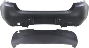 Rear Bumper Cover for Dodge Dart 2013-2016, Set of 2, Replacement Set