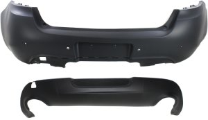 Rear Bumper Cover Set for Dodge Dart 2013-2016, Replacement Set of 2