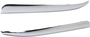 Rear Bumper Molding Pair/Set for Dodge Durango 2014-2022, Right (Passenger) and Left (Driver), Chrome Strip, Fits Citadel, GT, Limited, R/T, SXT Models Replacement