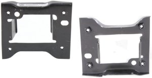 Front Bumper Bracket Pair/Set for Ford Explorer 2011-2015, Police Interceptor Utility 2013-2015, Right (Passenger) and Left (Driver), Steel Replacement