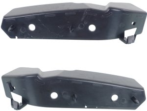 Front Bumper Bracket Pair/Set for Ford Expedition / Navigator 2015-2017, Right (Passenger) and Left (Driver), Side Cover, Plastic, Replacement