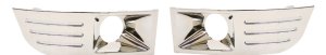 Front Fog Light Molding Pair/Set for Ford Flex 2009-2012, Right (Passenger) and Left (Driver), Chrome Replacement