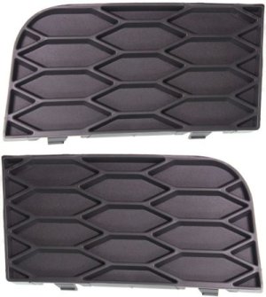 Pair/Set - Front Fog Light Cover for Ford Mustang 2007-2009, Right (Passenger) and Left (Driver), Primed (Ready to Paint), with California Package, Replacement Set