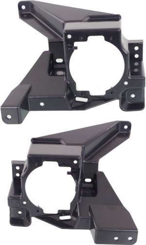 Fog Light Bracket Pair/Set for Ford Fusion 2013-2016, Right (Passenger) and Left (Driver), Plastic Replacement