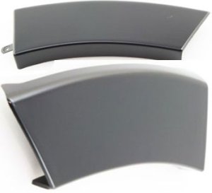 Front Wheel Opening Molding Pair/Set for 2006-2010 Ford Explorer, Right (Passenger) and Left (Driver) Front Section, Primed (Ready to Paint) Replacement