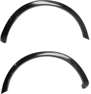 Front Wheel Opening Molding Pair/Set for Ford F-150 (2009-2014), Right (Passenger) and Left (Driver), Primed (Ready to Paint), Excluding SVT Raptor Model, Replacement