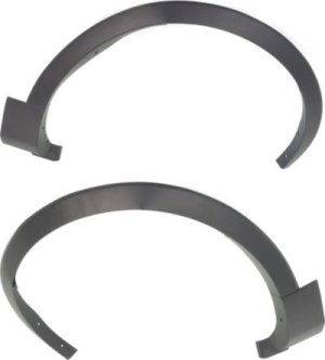 Front Wheel Opening Molding Pair/Set for 2011-2015 Ford Explorer/Police Interceptor Utility, Textured, Right (Passenger) and Left (Driver), Replacement