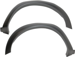 Front Wheel Opening Molding Pair/Set for Ford F-150 2010-2014, Right (Passenger) and Left (Driver), OE Style, Primed (Ready to Paint), SVT Raptor Model, Plastic, Replacement