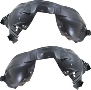 Front Fender Liner Pair/Set for Ford Edge 2011-2014, Lincoln MKX 2011-2015, Right (Passenger) and Left (Driver) Replacement