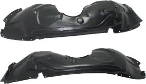 Front Fender Liner Pair/Set for Ford Fusion 2013-2016, Right (Passenger) and Left (Driver), Without Styrofoam, Replacement