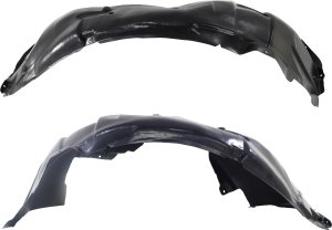 Front Fender Liner Pair/Set for 2015-2017 Ford Mustang Coupe/Convertible, Right (Passenger) and Left (Driver) Side, Excludes Shelby Model, Without High Performance Package Replacement