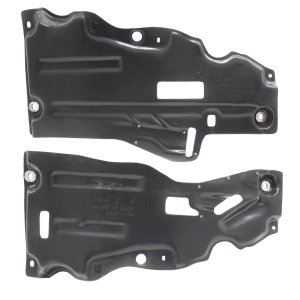 Engine Splash Shield Pair/Set for Ford Edge 2015-2018/MKX 2016-2018, Under Cover, Front, Right (Passenger) and Left (Driver), Fits Edge 2.7L/3.5L Eng, Replacement