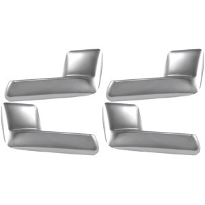 Front and Rear Interior Door Handle Right (Passenger) and Left (Driver) for 2003-2006 Ford Expedition, All Chrome Replacement Set