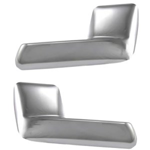 Interior Door Handle Pair/Set for Ford Expedition 2003-2006, Front or Rear, Right (Passenger) and Left (Driver), All Chrome Replacement