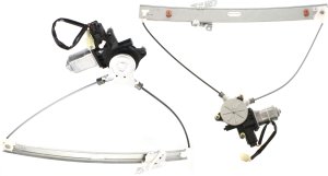 Pair/Set - Front Window Regulator with Motor for Ford Escape 2001-2007, Mariner 2005-2007, Right (Passenger) and Left (Driver), Power Replacement Set