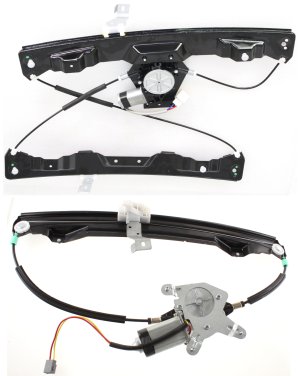 Power Window Regulator with Motor Set for Ford Mountaineer 2002-2009, Front and Rear Left (Driver) Side Replacement
