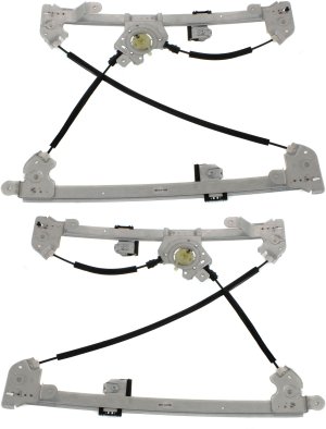 Front Window Regulator Pair/Set for 2004-2006 Ford F-150, Power, Without Motor, Right (Passenger) and Left (Driver) Replacement