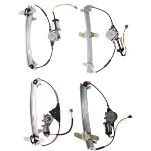 Front and Rear Window Regulator for Ford Crown Victoria 1992-2011, Replacement Power with Motor Pair/Set, Right (Passenger) and Left (Driver)