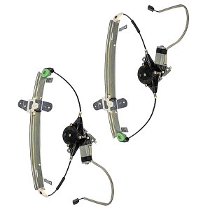 Front Window Regulator with Motor for Ford Crown Victoria 1992-2011, Right (Passenger) and Left (Driver), Power Replacement Pair/Set