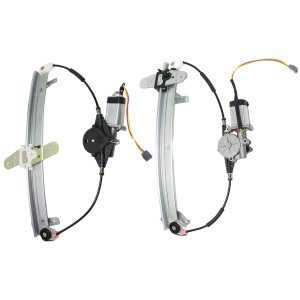 Front and Rear Window Regulator with Motor Set for Ford Crown Victoria, Grand Marquis (1992-2011), Marauder (2003-2004), Left (Driver), Power, Replacement