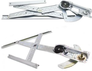 Front Window Regulator for Ford F-150 1999-2003, F-150 Heritage 2004, Manual Crank Type, Right (Passenger) and Left (Driver), Pair/Set of 2, Replacement