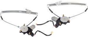 Front Window Regulator for 2008-2012 Ford Escape / 2008-2011 Mariner, Pair/Set of 2, Right (Passenger) and Left (Driver), Power, with Motor, 2 Pins, Replacement Set