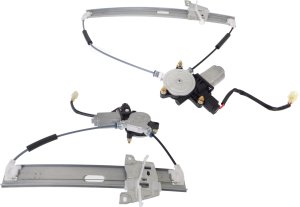 Front and Rear Window Regulator with Motor Set for Ford Escape 2008-2012, Left (Driver) Side, Power, Replacement
