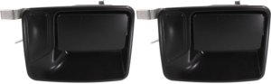 Front and Rear Exterior Door Handle Set for Ford F-Series Super Duty (1999-2016), Right (Passenger), Primed (Ready to Paint), Without Key Hole, 2-Piece Set, Replacement. Fits F-250, F-350, F-450, F-550.