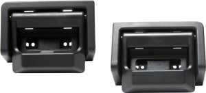 Rear Door Handle Pair/Set for Ford F-150 2004-2008, Inside, Black, SuperCab, Right (Passenger) and Left (Driver) Replacement