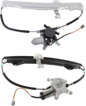 Rear Window Regulator Pair/Set for Ford Explorer 2002-2010 Right (Passenger) and Left (Driver), Power, with Motor, Replacement