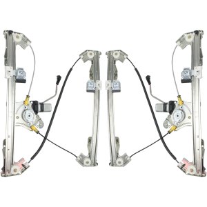 Power Rear Window Regulator Pair/Set with Motor for Ford F-150 2004-2008 / Mark LT 2006-2008, Right (Passenger) and Left (Driver) Side Replacement