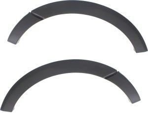 Rear Wheel Opening Molding Pair/Set for 2007-2017 Ford Expedition, Right (Passenger) and Left (Driver), Primed (Ready to Paint), Plastic, Excludes EL/Max Models, Replacement