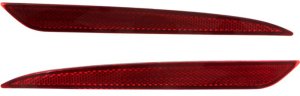 Rear Bumper Reflector Light Pair/Set for 2013-2018 Ford Fusion, Right (Passenger) and Left (Driver) Replacement