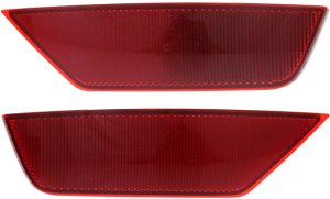 Rear Bumper Reflector Light Pair/Set for 2013-2019 Ford Escape, Right (Passenger) and Left (Driver) Replacement