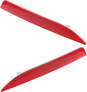 Rear Bumper Reflector Light Pair/Set for Ford Taurus 2013-2019, Left (Driver) and Right (Passenger), Replacement